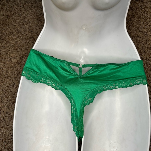 Victoria's Secret Emerald Lace Panties - Picture 6 of 7